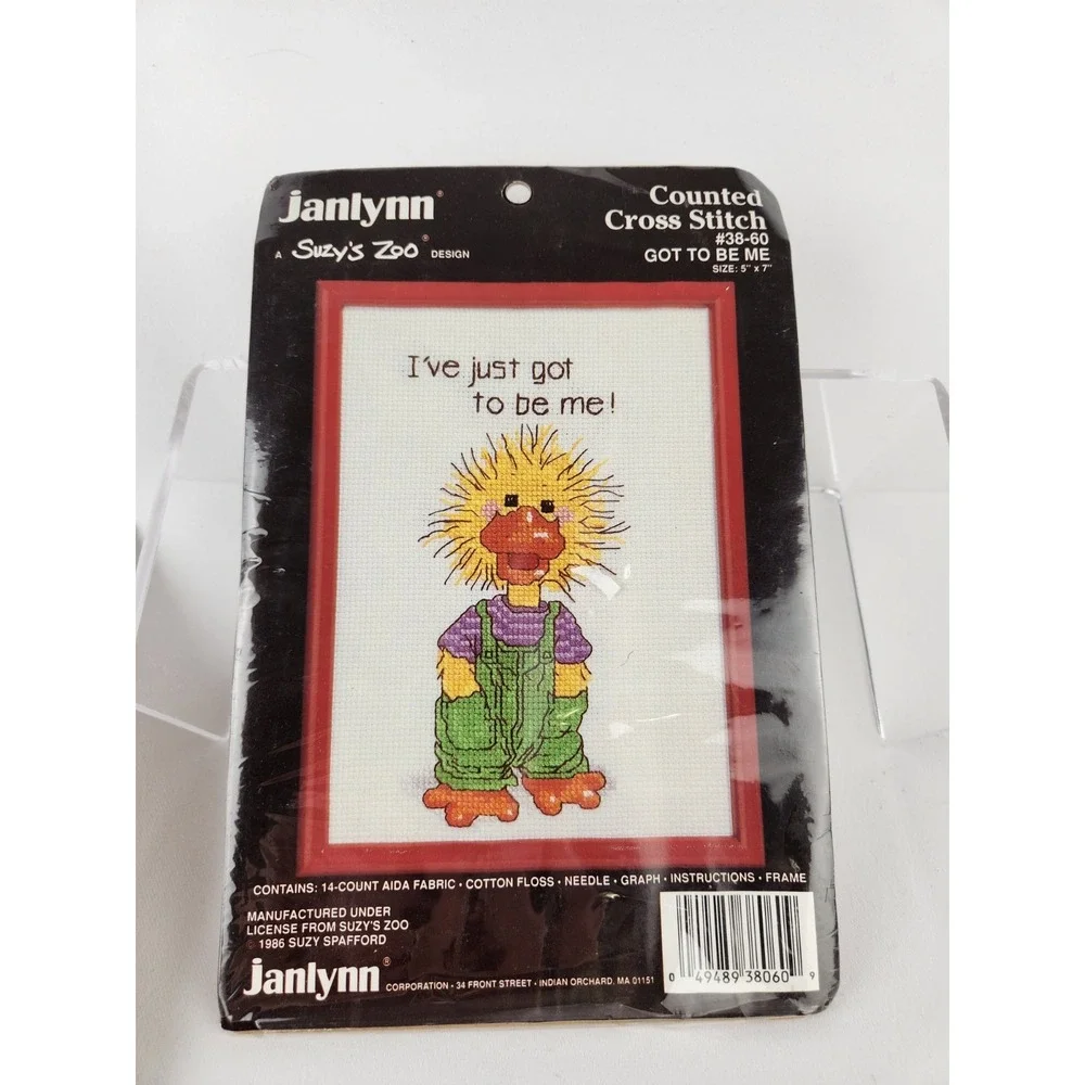 Vintage Lot‎ Suzy's Zoo Counted Cross Stitch Kit Duck John Baron Golf Ducktales